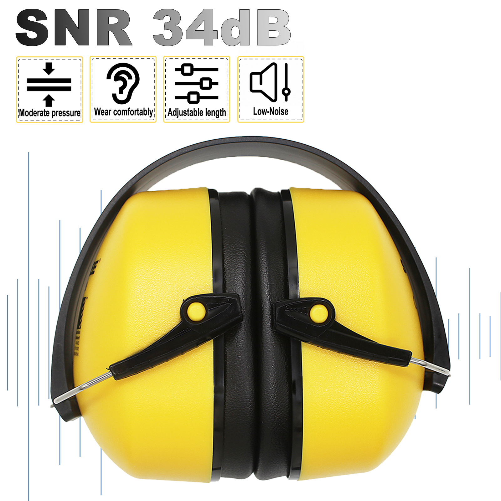 Earmuffs Foldable - Safetree CE En 352-1: 2002 Foldable