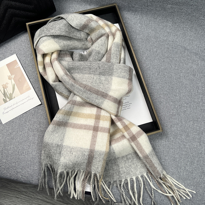 Wool Scarf Men - High Quality 100% Wool Scarf Winter