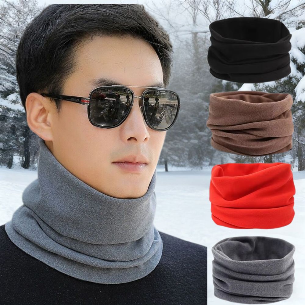 Neck Gaiter Fleece - Women Men Warm Velvet Fleece Scarf
