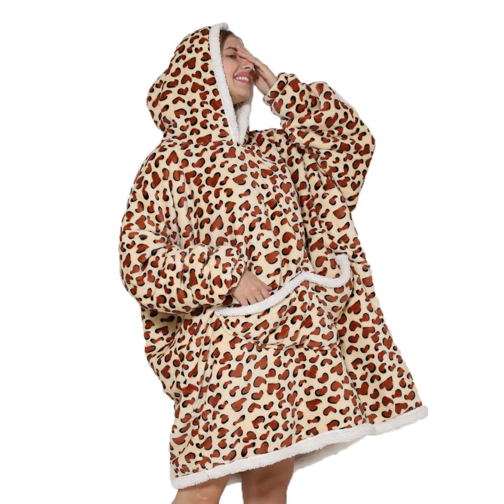 Lazy Hoodie Blanket Oversized  - Sherpa Hoodie Fleece reseña y precio
