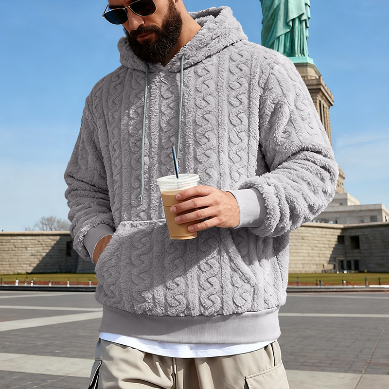 Men's Fleece Hoodie Winter War - Sherpa Hoodie Fleece reseña y precio