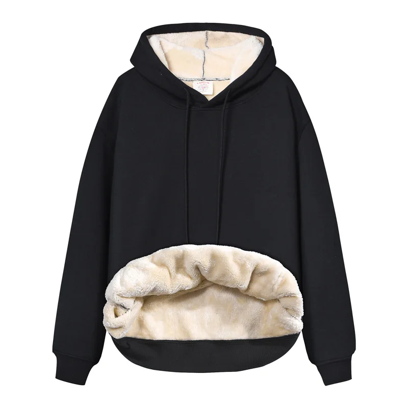 High Quality Gray Thicken Flee - Sherpa Hoodie Fleece reseña y precio