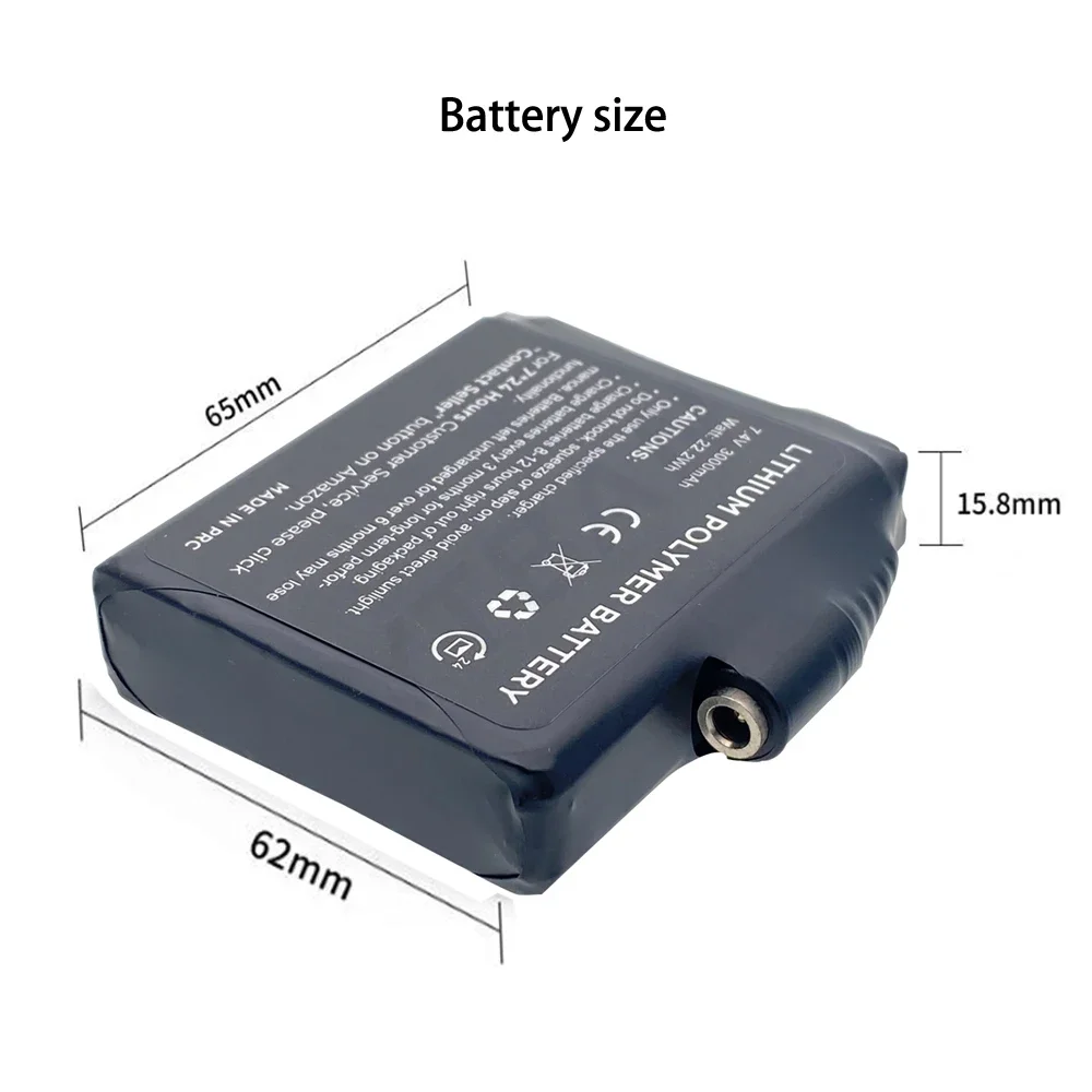 Gloves Battery 7.4V 3000mah Po - Heated Vest Battery reseña y precio