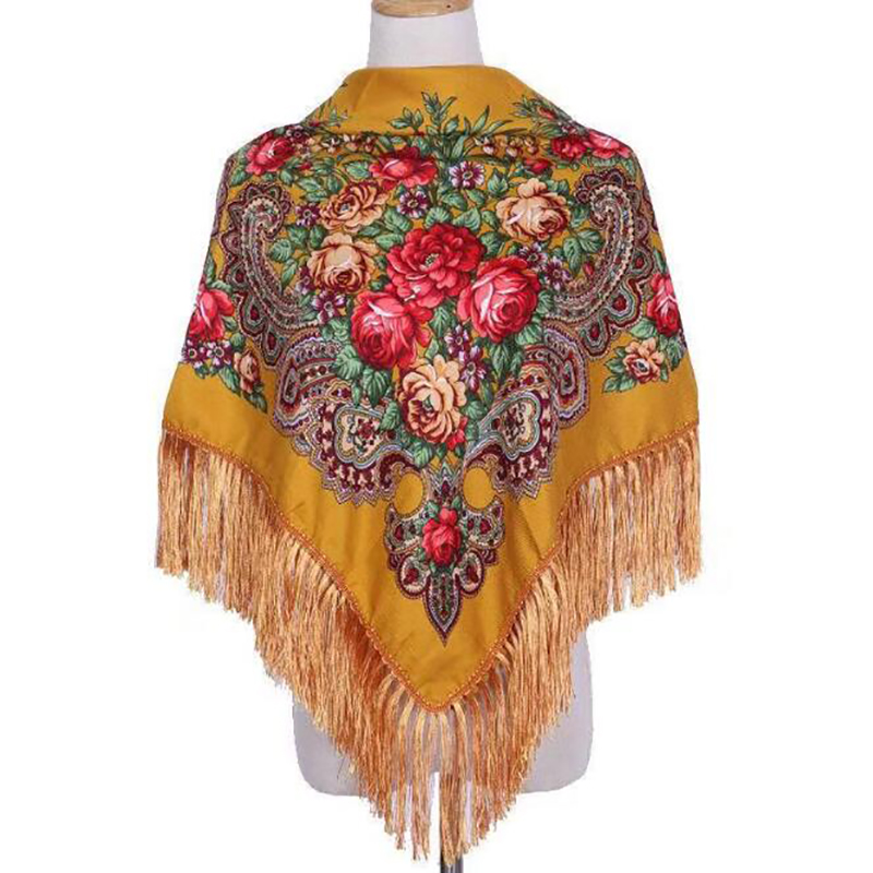 Retro Printed Scarf Winter Boh - Shawl Wrap Winter reseña y precio