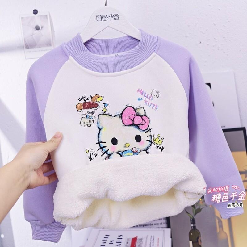 Sanrio Hello Kitty Girls Fleec - Sherpa Hoodie Fleece reseña y precio