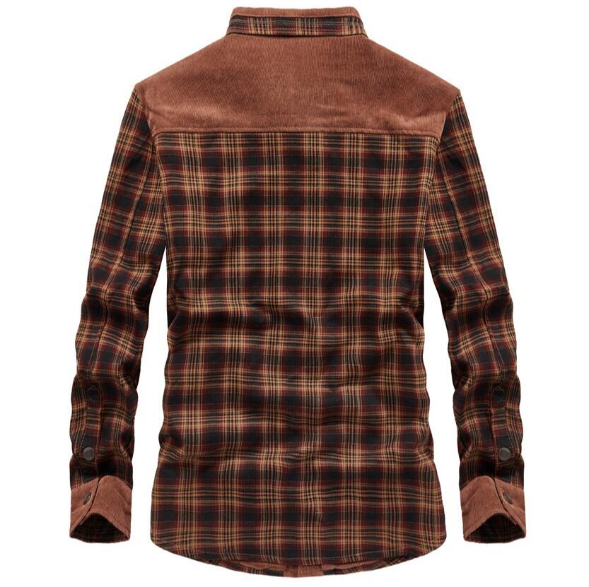 Men's Jackets Winter Windproof - Flannel Shirt Lined reseña y precio