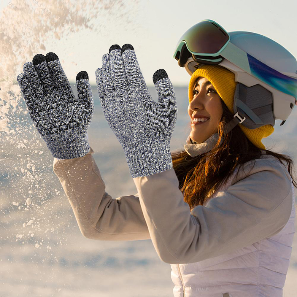 USB Heated Knitted Gloves Full - Touch Screen Gloves reseña y precio