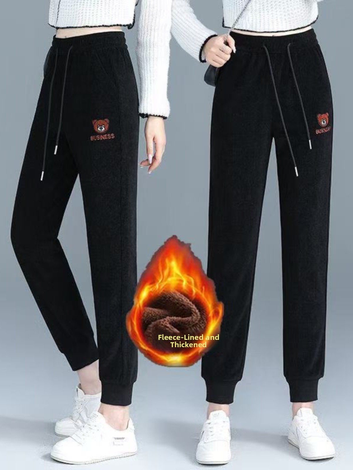 High Waist Fleece Lined Thick  - Corduroy Pant Warm reseña y precio
