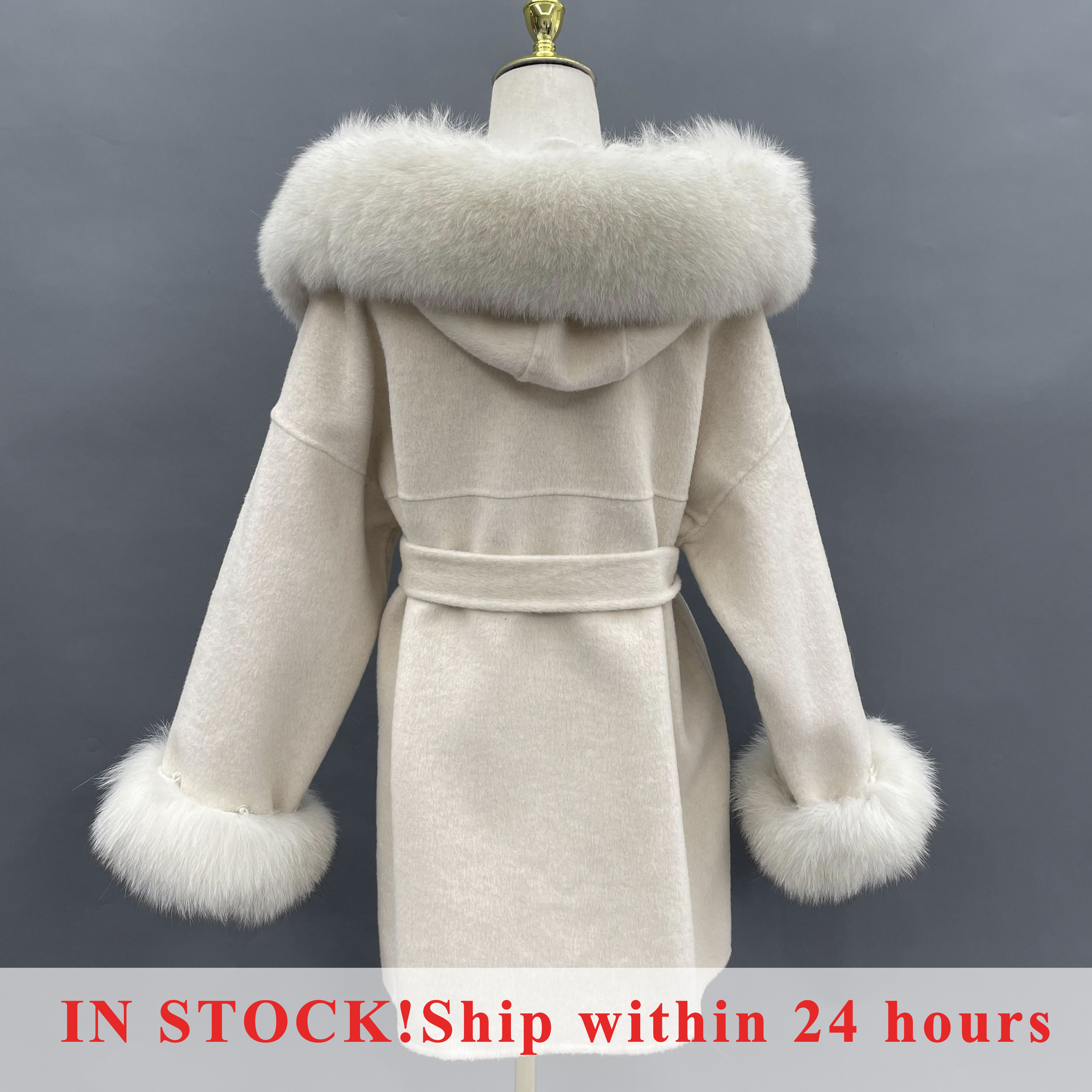 MISSJANEFUR Wool Coat with Rea - Wool Coat Peacoat reseña y precio