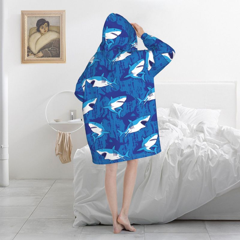 Wearable Blanket Hoodie Cartoo - Sherpa Hoodie Fleece reseña y precio
