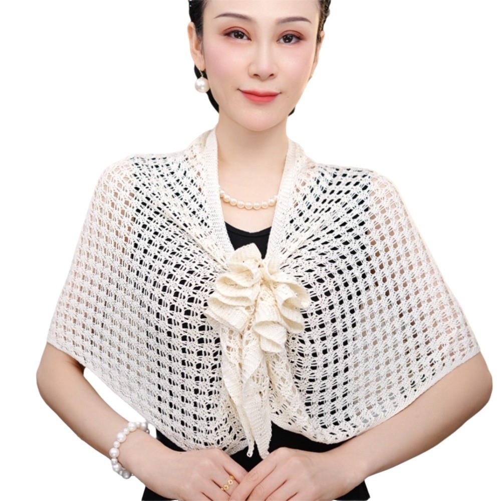 Sparkly Design Hollow Out Card - Shawl Wrap Winter reseña y precio
