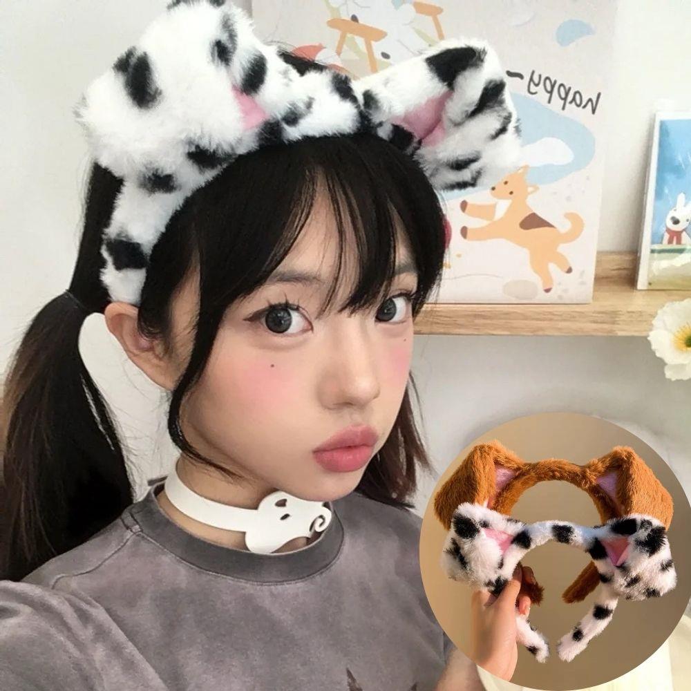 Spotted Dogs Folded Ear Hairba - Winter Headband Fleece reseña y precio