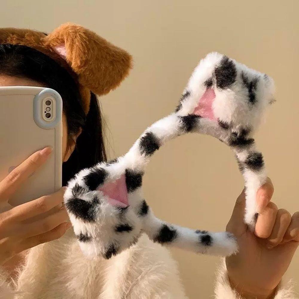 Spotted Dogs Folded Ear Hairba - Winter Headband Fleece reseña y precio