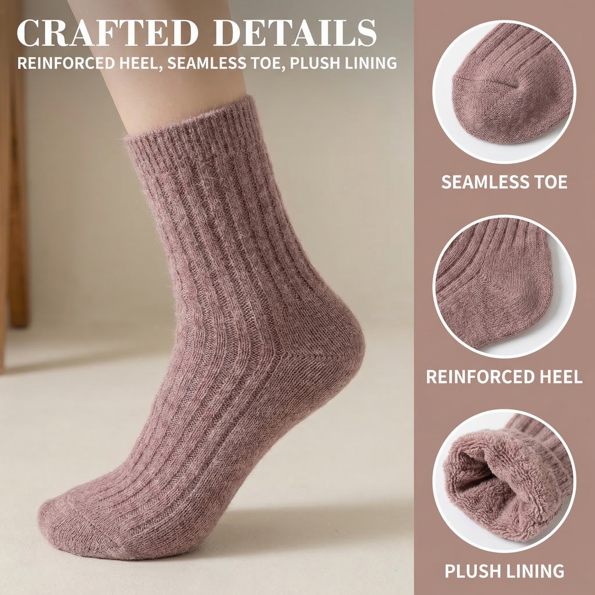 Wool Socks Women's Female Wint - Thermal Sock Wool reseña y precio