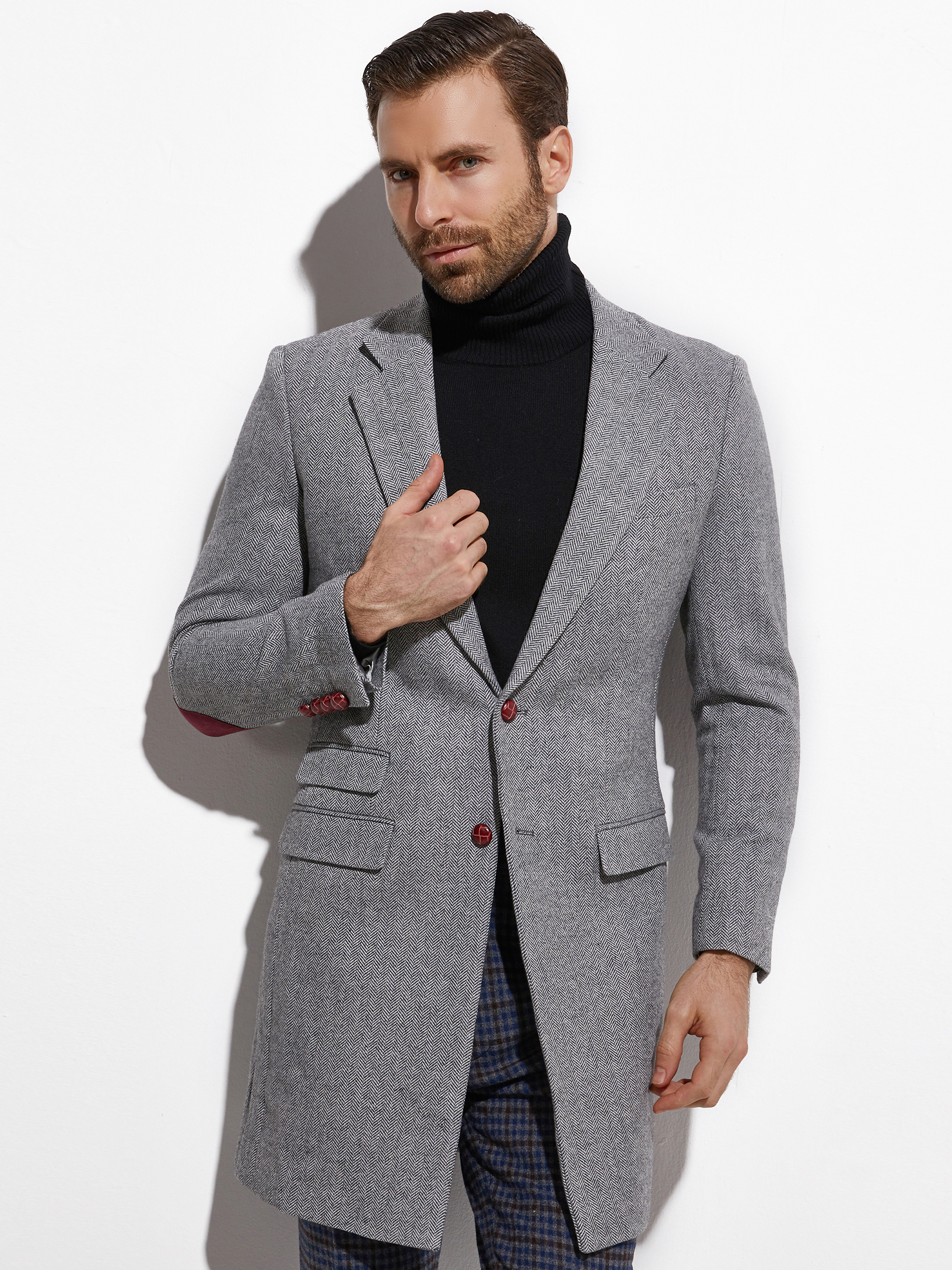2026 Medium Length Spring Autu - Wool Coat Peacoat reseña y precio