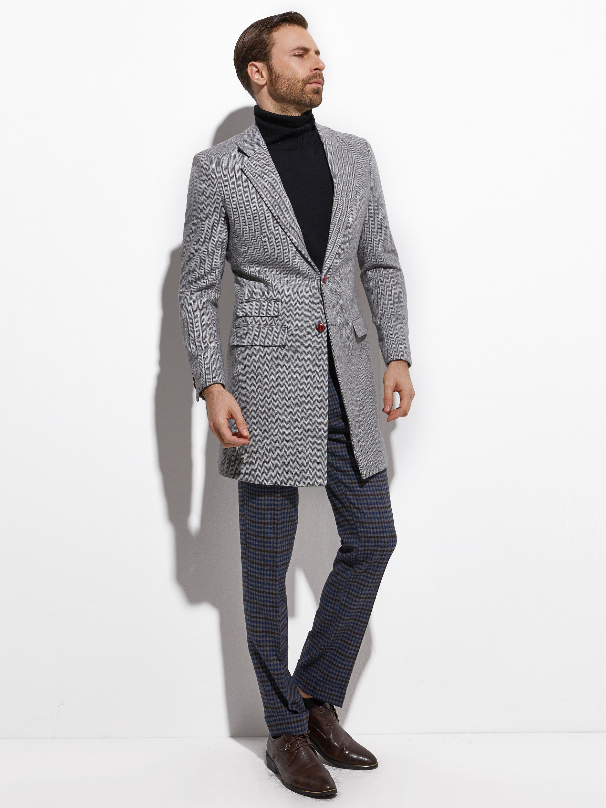 2026 Medium Length Spring Autu - Wool Coat Peacoat reseña y precio