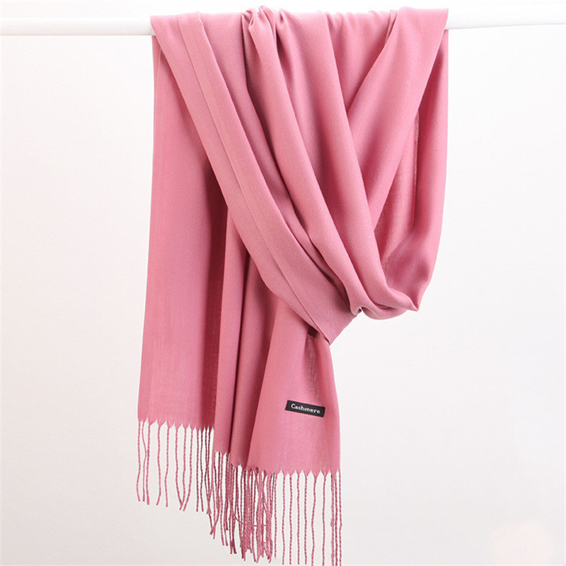 Fashion Solid Color 2023 Women - Cashmere Pashmina Wrap reseña y precio