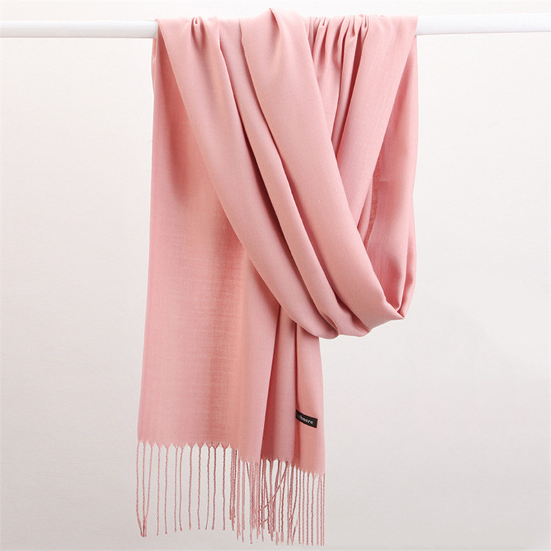 Fashion Solid Color 2023 Women - Cashmere Pashmina Wrap reseña y precio