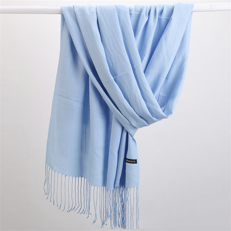 Fashion Solid Color 2023 Women - Cashmere Pashmina Wrap reseña y precio