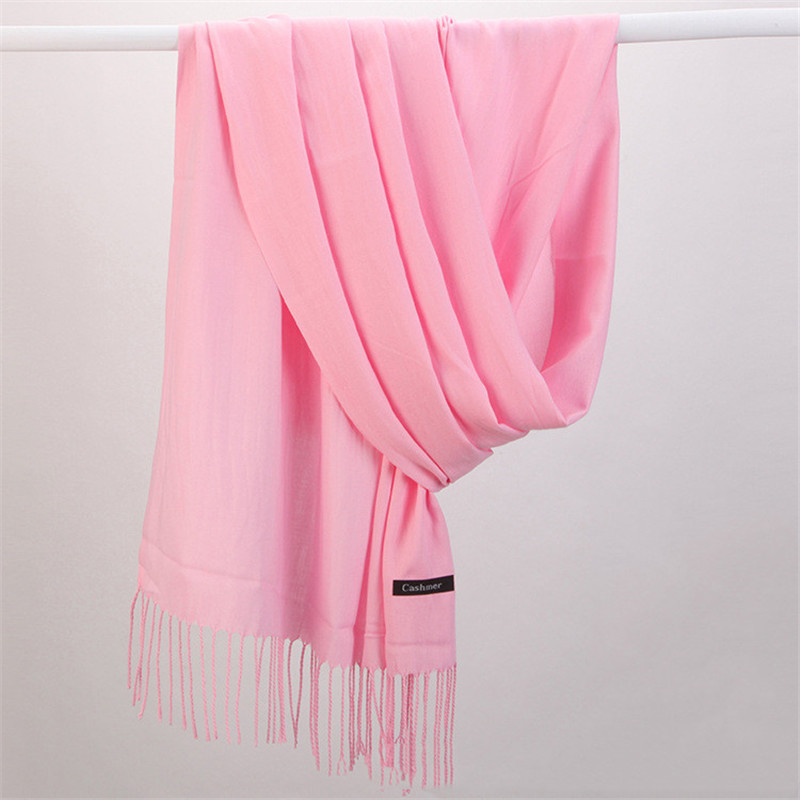 Fashion Solid Color 2023 Women - Cashmere Pashmina Wrap reseña y precio