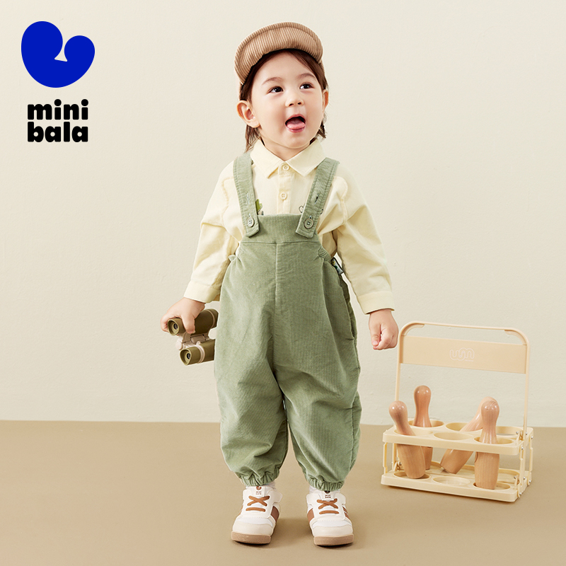 Mini Bala Kids Overalls Boys G - Corduroy Pant Warm reseña y precio
