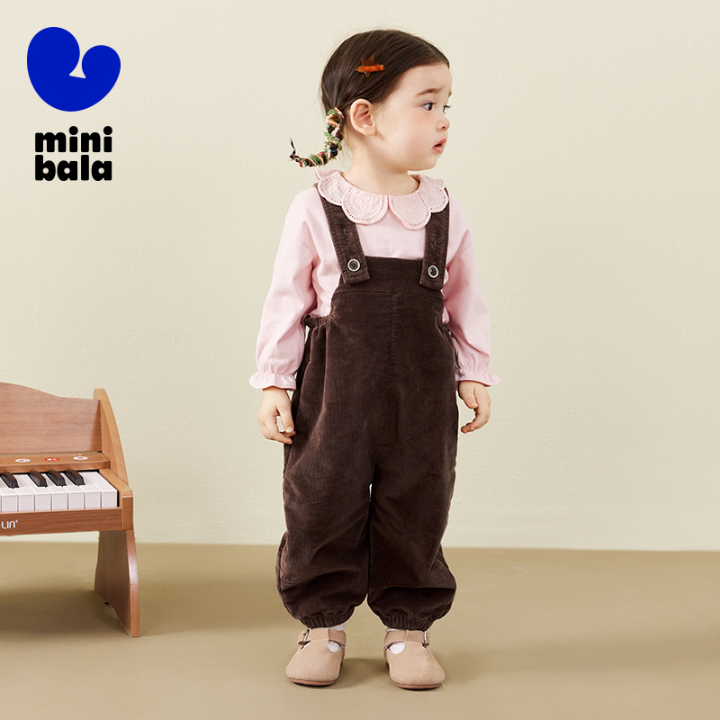 Mini Bala Kids Overalls Boys G - Corduroy Pant Warm reseña y precio