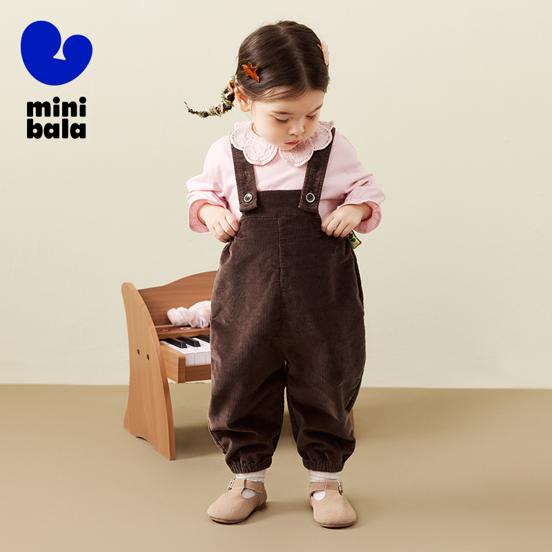 Mini Bala Kids Overalls Boys G - Corduroy Pant Warm reseña y precio