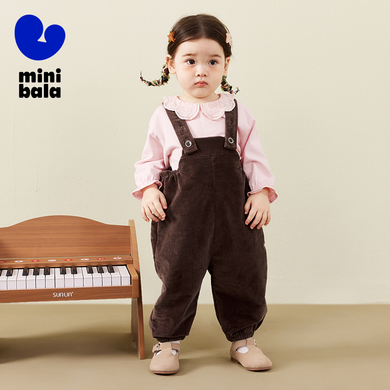 Mini Bala Kids Overalls Boys G - Corduroy Pant Warm reseña y precio