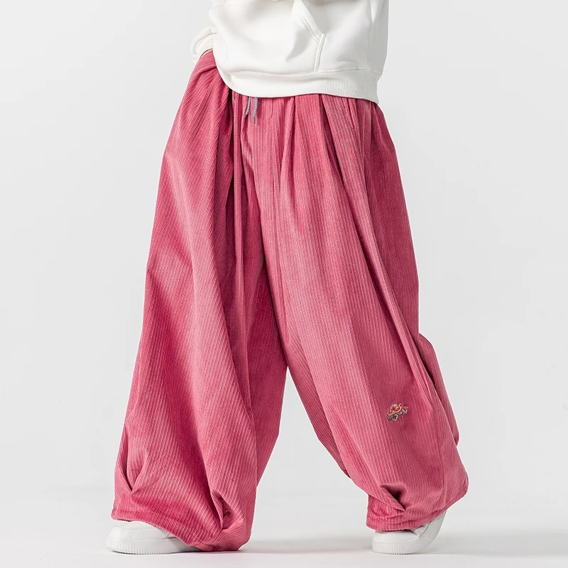 Men Corduroy Wide Leg Pants Me - Corduroy Pant Warm reseña y precio