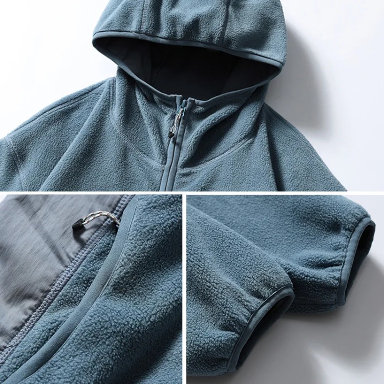 Mens Hoodie Autumn Winter Cott - Sherpa Hoodie Fleece reseña y precio