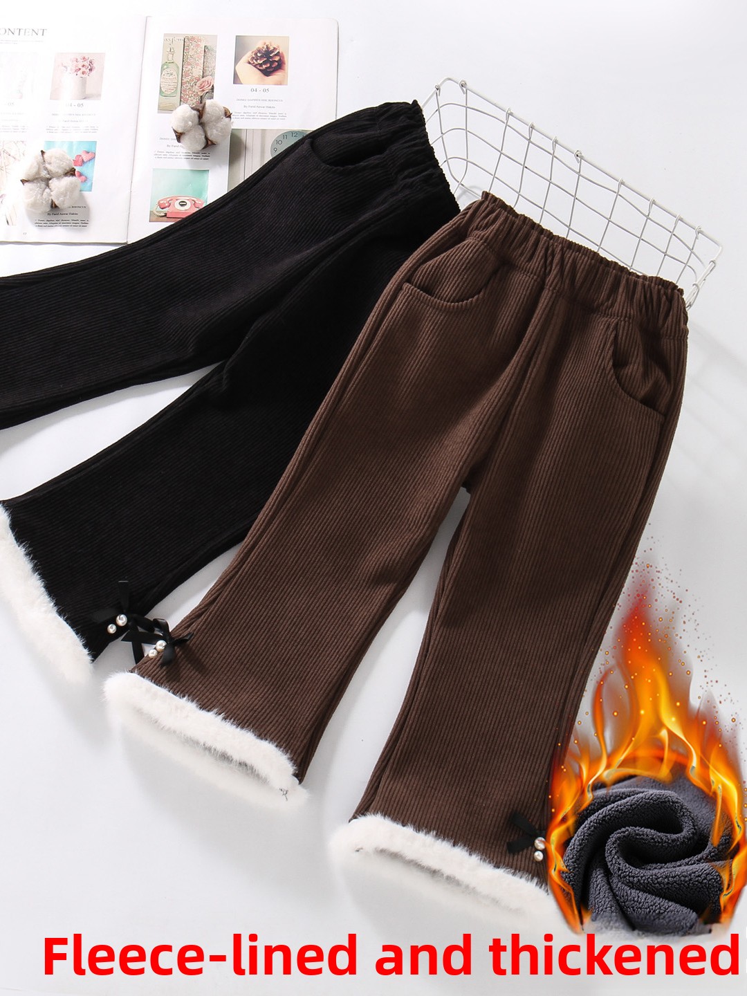 Thiened Fce Children's Bell Bo - Corduroy Pant Warm reseña y precio