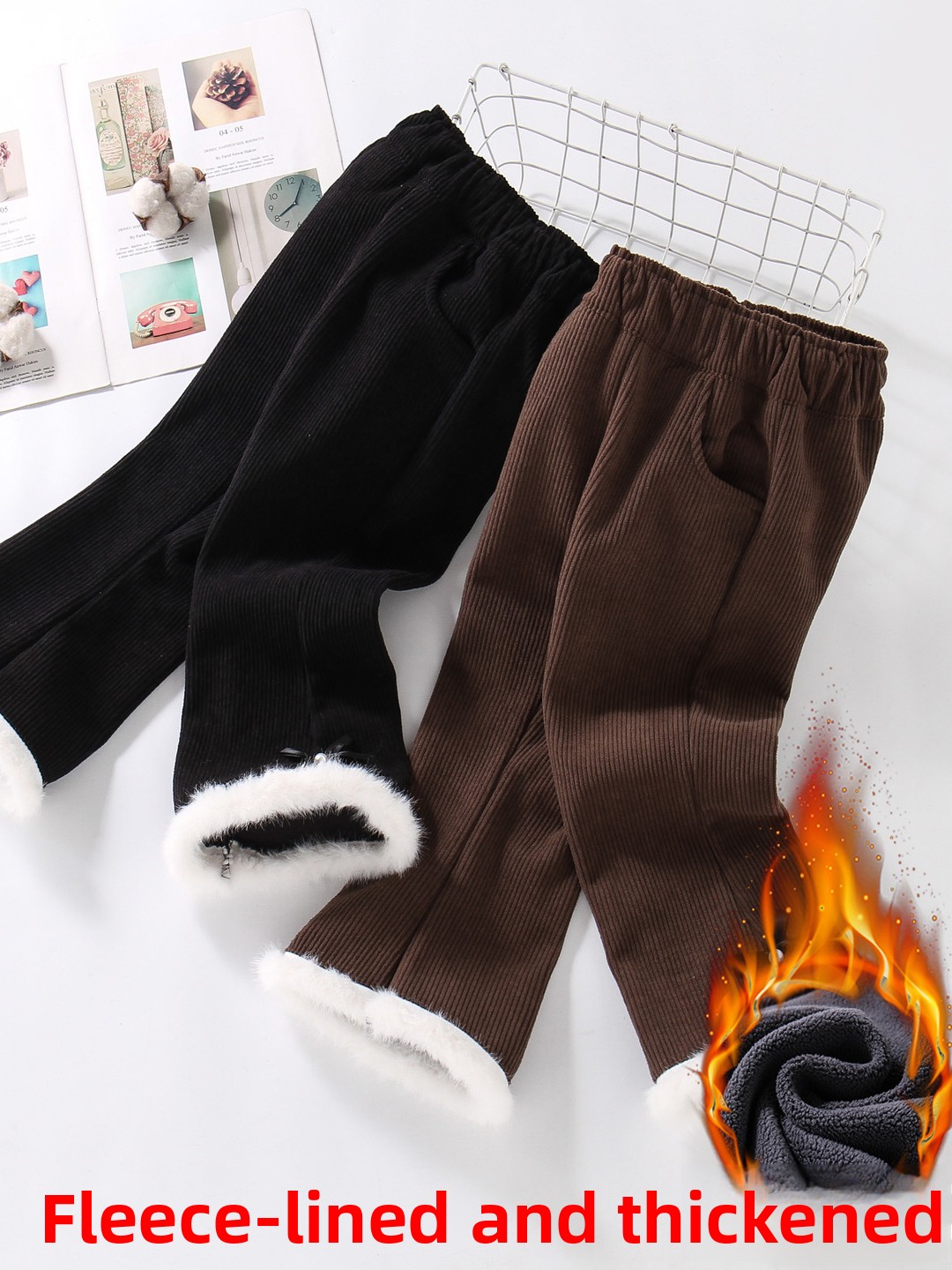 Thiened Fce Children's Bell Bo - Corduroy Pant Warm reseña y precio