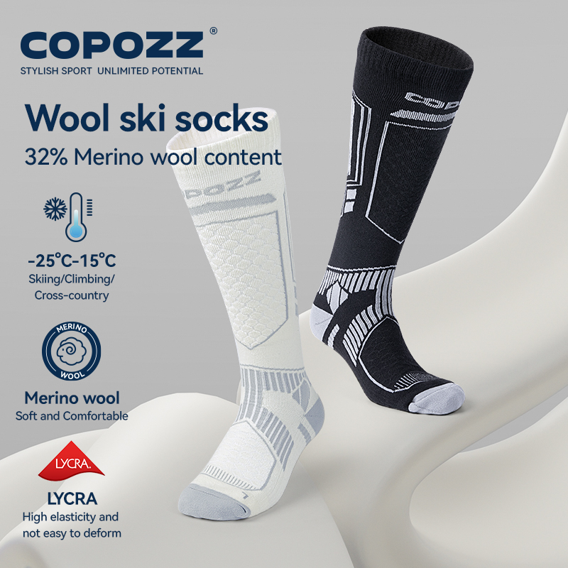 COPOZZ New Winter Ski Socks Me - Thermal Sock Wool reseña y precio