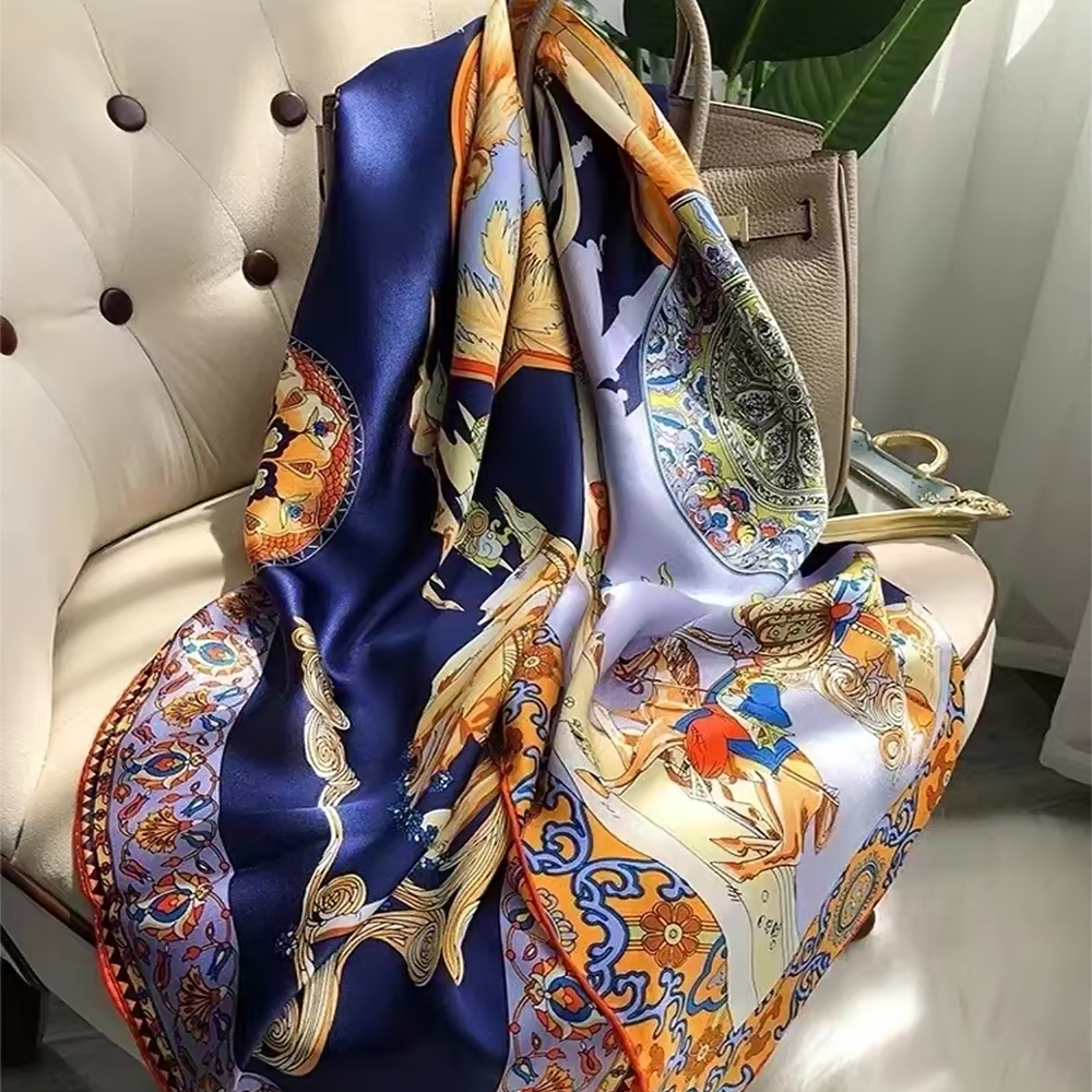 BYSIFA|Blue Luxury Femmes 100% - Shawl Wrap Winter reseña y precio