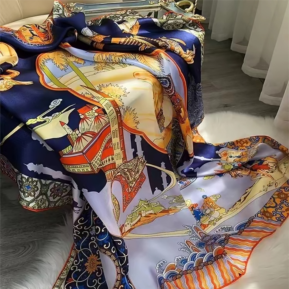 BYSIFA|Blue Luxury Femmes 100% - Shawl Wrap Winter reseña y precio
