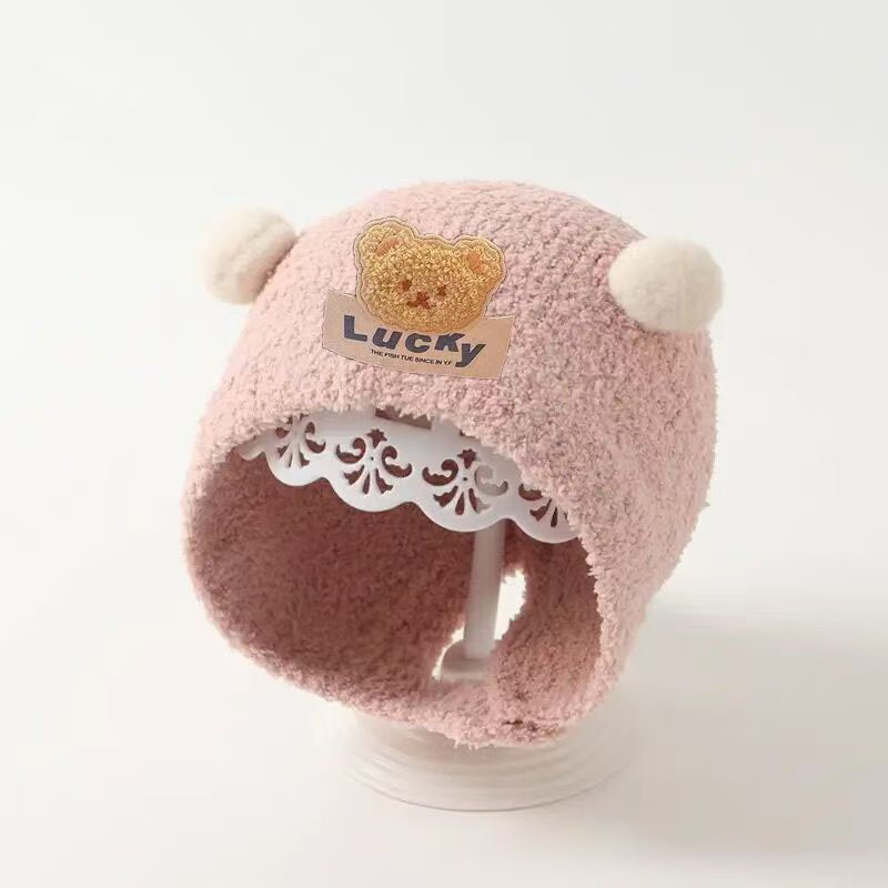 Cute Bear Baby Ear Protection  - Knit Beanie Hat Warm reseña y precio