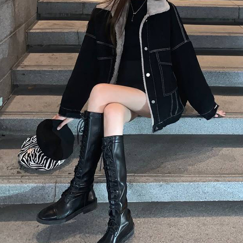 Women Denim Coat Thick Lapel S - Down Jacket Packable reseña y precio