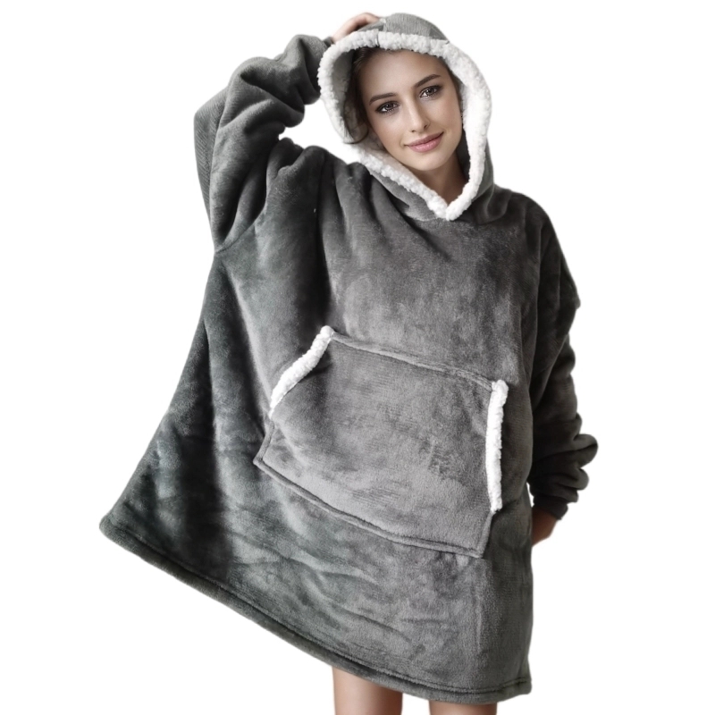 Wearable Adult Super Soft Flan - Sherpa Hoodie Fleece reseña y precio