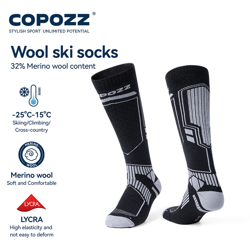 COPOZZ Merino Wool Winter Ski  - Thermal Sock Wool reseña y precio