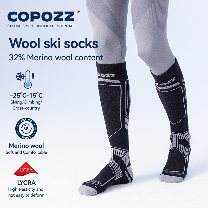 COPOZZ Merino Wool Winter Ski  - Thermal Sock Wool reseña y precio