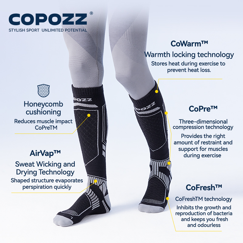 COPOZZ Merino Wool Winter Ski  - Thermal Sock Wool reseña y precio