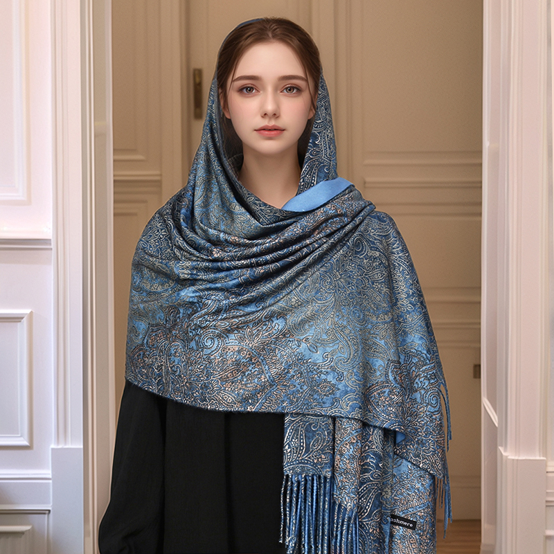 Luxury Paisley Pashmina Shawl  - Cashmere Pashmina Wrap reseña y precio
