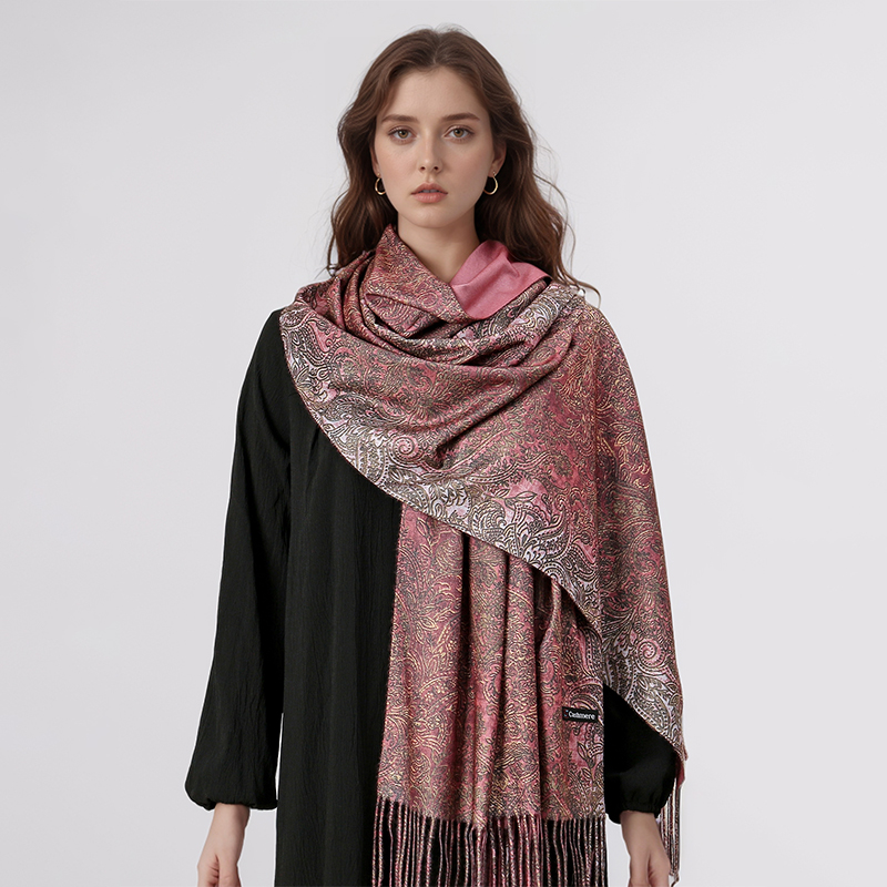 Luxury Paisley Pashmina Shawl  - Cashmere Pashmina Wrap reseña y precio