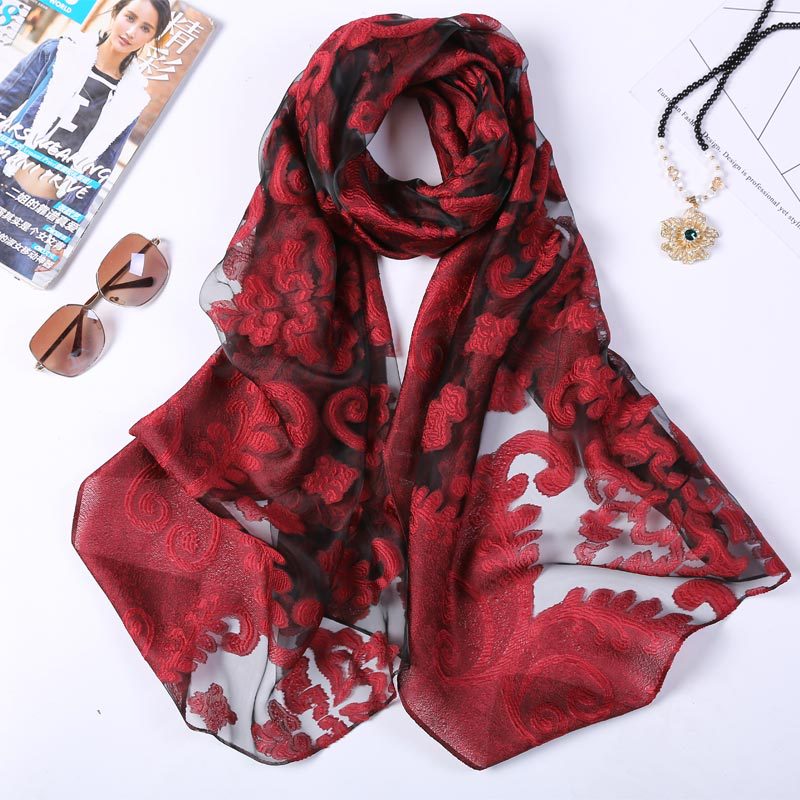 Hot Selling 180*70 Organza Sil - Shawl Wrap Winter reseña y precio
