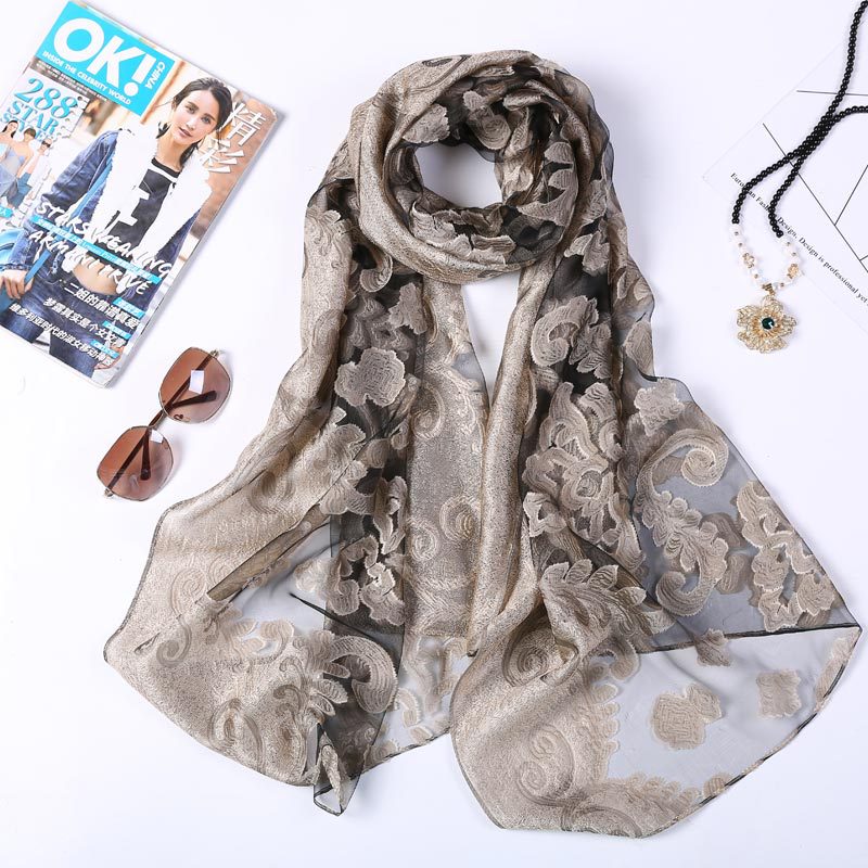 Hot Selling 180*70 Organza Sil - Shawl Wrap Winter reseña y precio