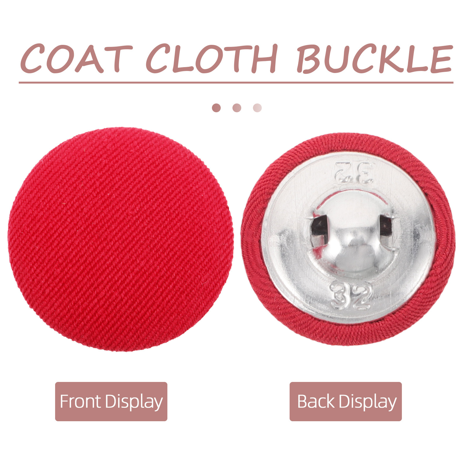 20Pcs Flat Round Fabric Covere - Wool Coat Peacoat reseña y precio