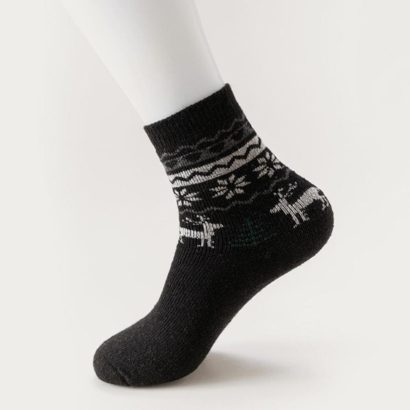 5 Pairs Men's Faux Wool Socks  - Thermal Sock Wool reseña y precio