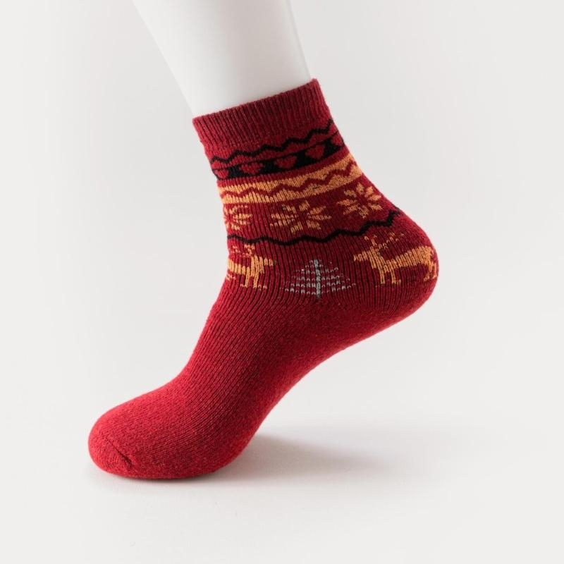 5 Pairs Men's Faux Wool Socks  - Thermal Sock Wool reseña y precio