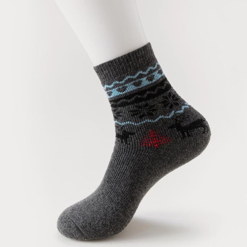 5 Pairs Men's Faux Wool Socks  - Thermal Sock Wool reseña y precio
