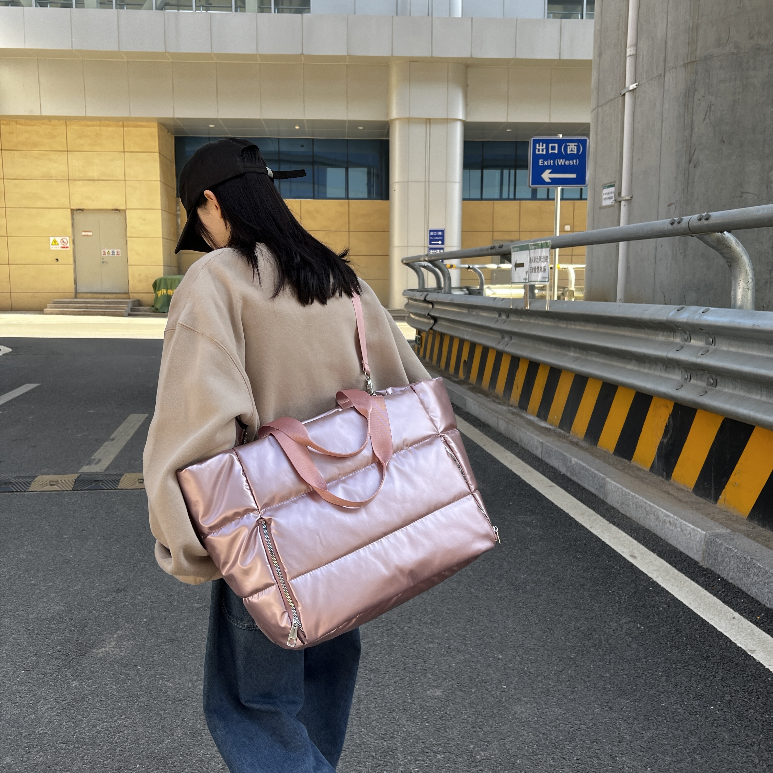 Women Y2k Silver Shoulder Bag  - Down Jacket Packable reseña y precio